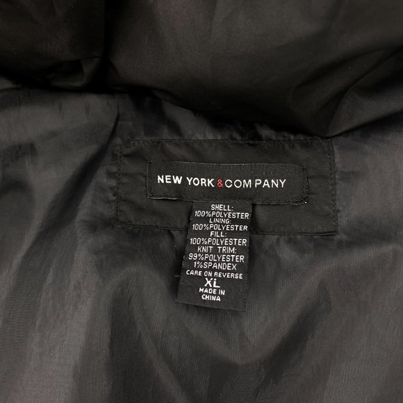 NEW YORK & CO Quilted Star Geometric Bomber Jacket - Picture 15 of 15